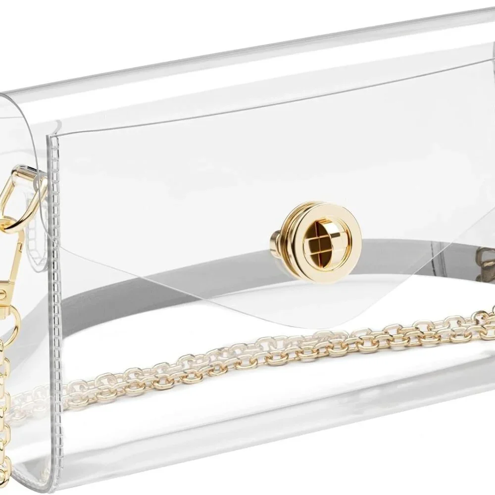 Clear Stadium Approved Purse Women Crossbody Bag Waterproof Stain-Resistant